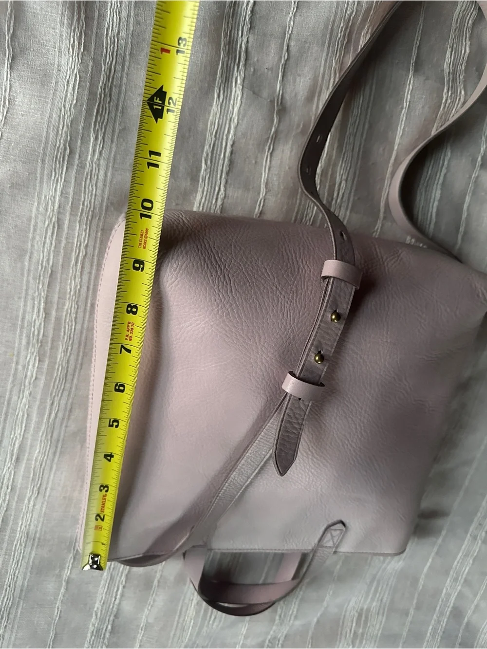 MADEWELL Zip-Top Transport Blush Pink Leather Crossbody Bag